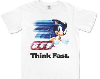 Sonic the Hedgehog Vintage Inspired T-shirt | Retro Gaming, Nostalgic Graphic Tee, 90s Style