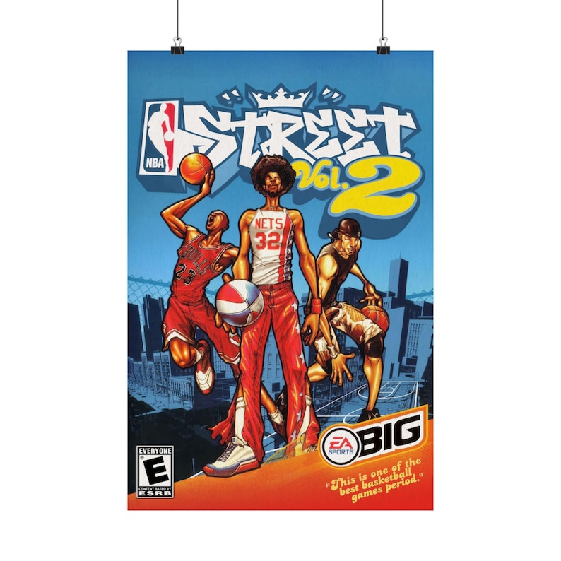 Póster de NBA Street Vol. 2, lámina artística de baloncesto, decoración de videojuegos imagen 3