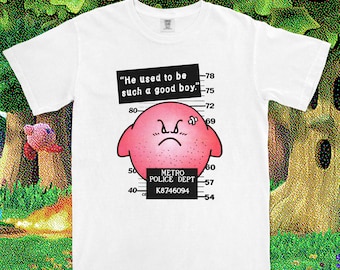 Kirby Mugshot Shirt, He Used To Be Such A Good Boy Tee, Comfort Colors