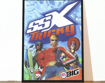 SSX Tricky Poster, Retro PS2 Snowboardkunst