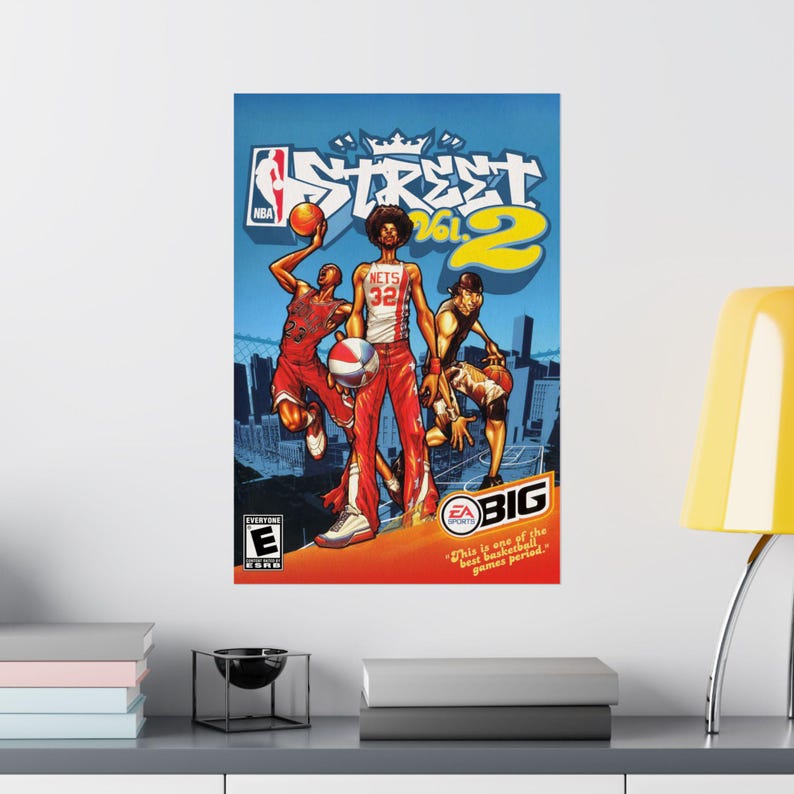 Póster de NBA Street Vol. 2, lámina artística de baloncesto, decoración de videojuegos imagen 4
