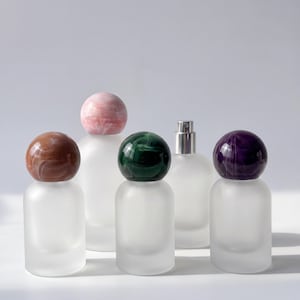 30ml 50ml 100ml Frosted Glass Spray Bottle with Ball Cap, Reusable Empty Fragrance Atomizer, Elegant Gift for Mother of the Bride