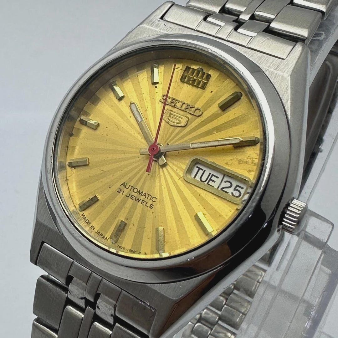 時計 SEIKO 5 7S26-0070 AUTOMATIC MENS WATCH Seiko 5 7S26-0070 Automatic Vintage Men's Watch • Day Date Japan