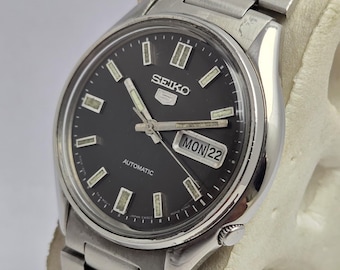 Seiko 5 Automatic 6309-8230 Vintage Herrklocka – Mekanisk Dag/Datum-klocka