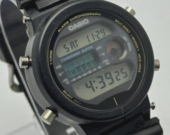 Vintage Casio 690 DW-310 Alarm Chrono 300m Digital Quartz Japan