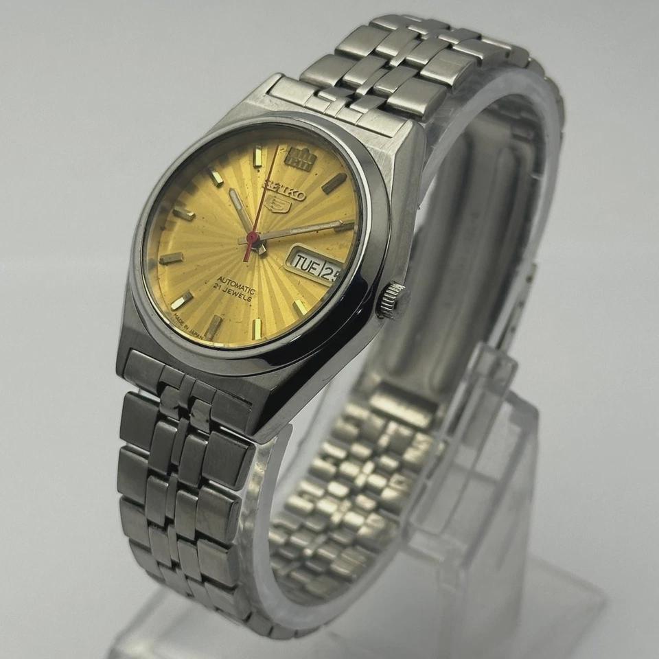 Seiko 5 7S26-0070 Automatic Vintage Men's Watch • Day Date Japan