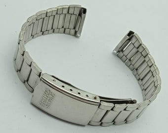 Pulsera de acero inoxidable Seiko de 18 mm para hombre