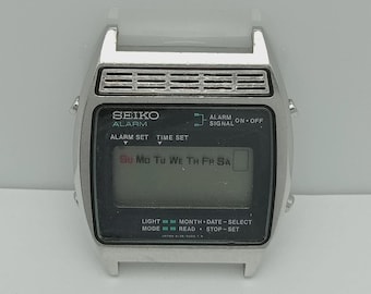 Seiko World Time A239-502A Digital Vintage Quartz Watch for Parts