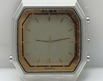 Reloj Seiko ALBA Y951-5030 Ana Digi Vintage de cuarzo para hombre (para piezas)