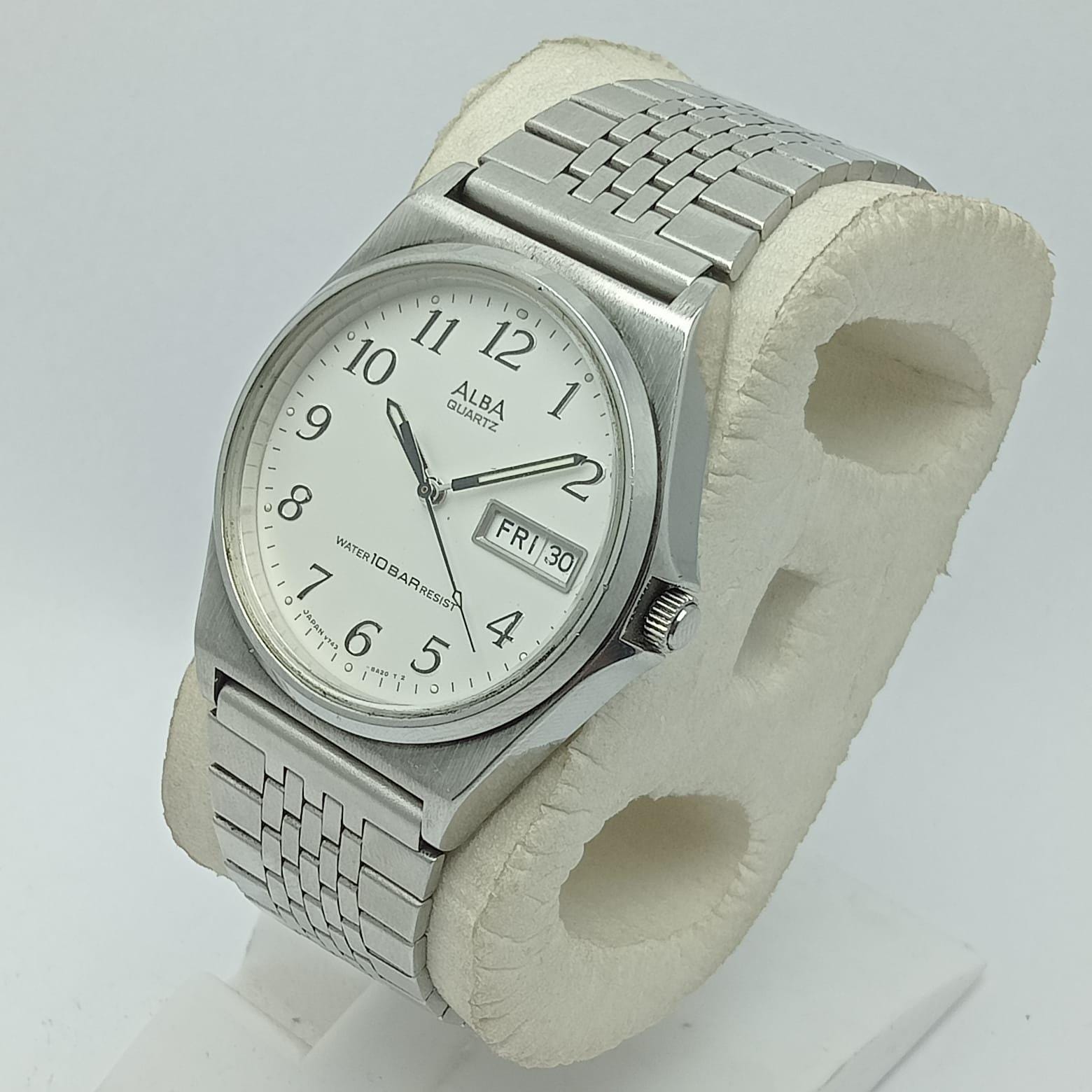 Vintage Seiko Alba V743‑8A10 Quartz Men