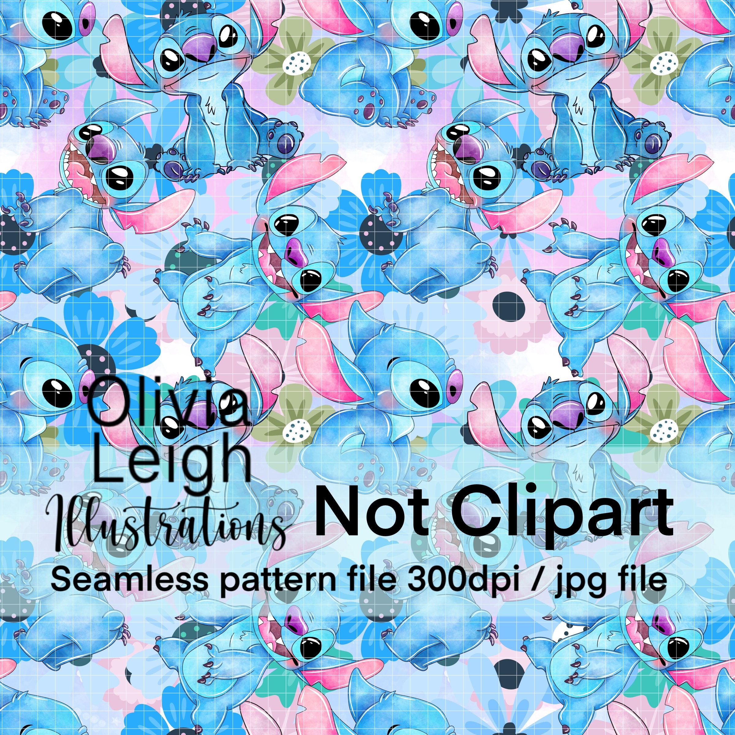 Lilo & Stitch Seamless , Digital Paper Pack, Scrapbook Paper