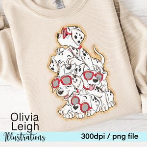 101 Dalmatiner Clipart PNG Dateien DIGITAL DOWNLOAD Sublimation Printable