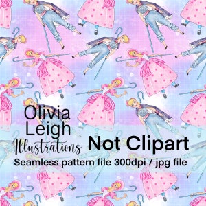 Toyhouse Repeating Pattern Cute Toy Story Repeat Seamless Pattern. Digital Paper. DIGITAL DOWNLOAD ...