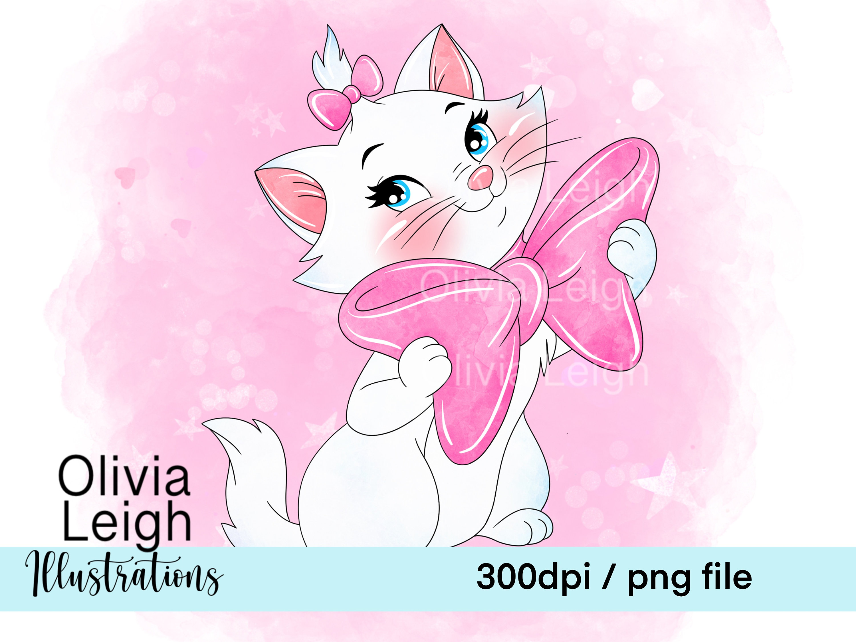 Aristocats Kitten Cute Clipart PNG Files DIGITAL DOWNLOAD Commercial Use  Printable 