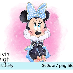 Archivos PNG de Minnie Mouse lindos para descargar DESCARGA DIGITAL para niños