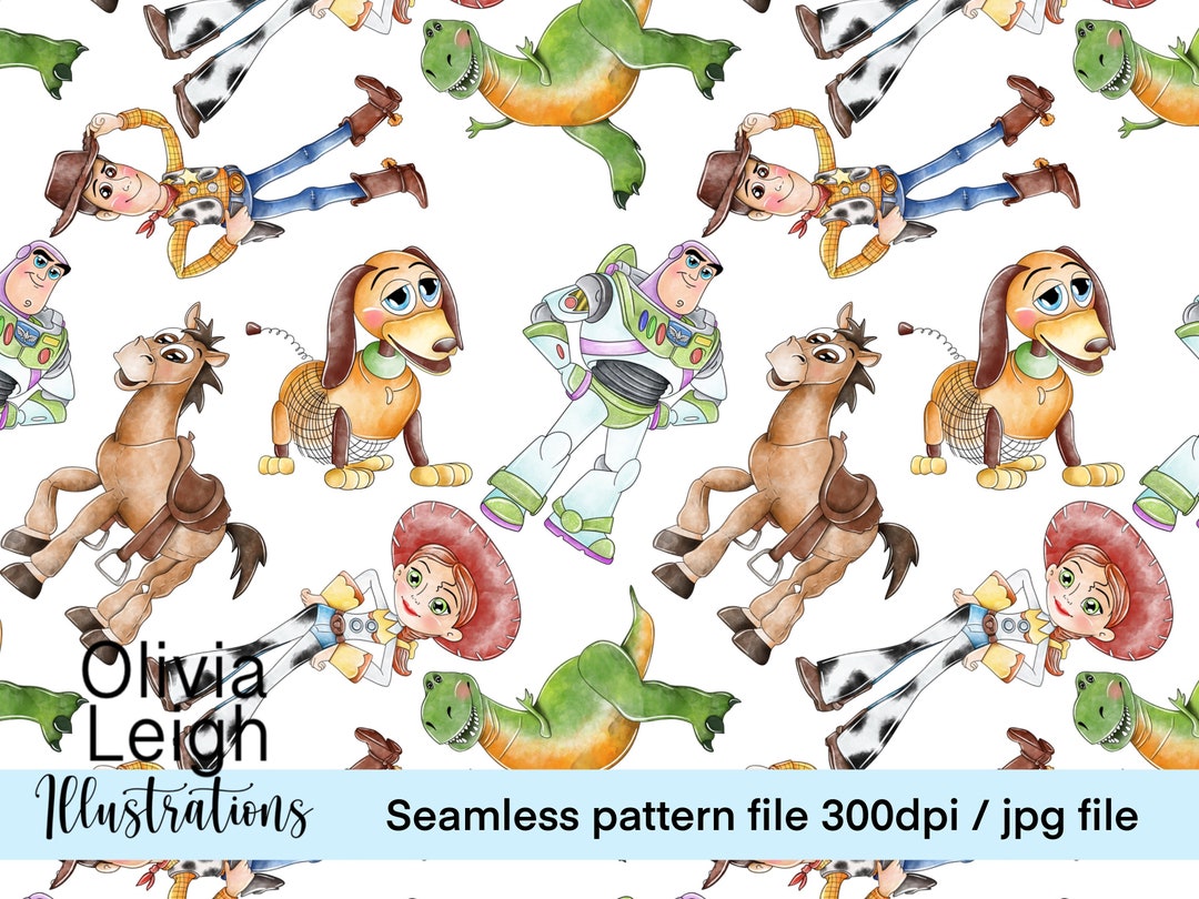 Cute Toy Repeat Seamless Pattern. Digital Paper. DIGITAL - Etsy
