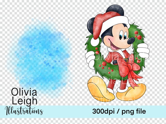 Weihnachten Mickey Mouse niedlich Clipart PNG-Dateien DIGITAL -  Schweiz