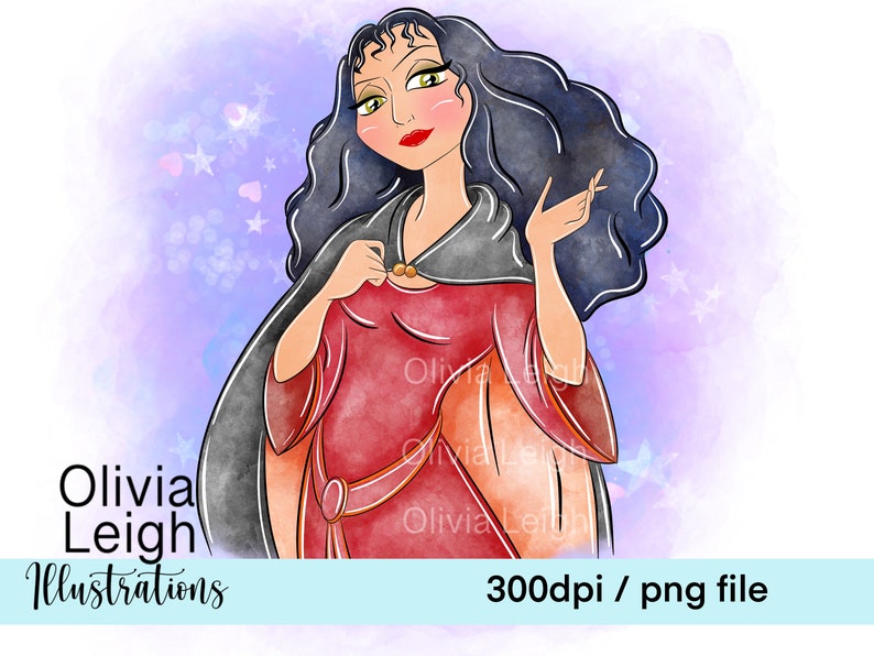 Prinzessin Bösewichte Ursula, Maleficent, Cute Clipart Set PNG Dateien DIGITAL DOWNLOAD Printable Bild 5