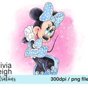 Archivos PNG de Minnie Mouse lindos para descargar DESCARGA DIGITAL para niños