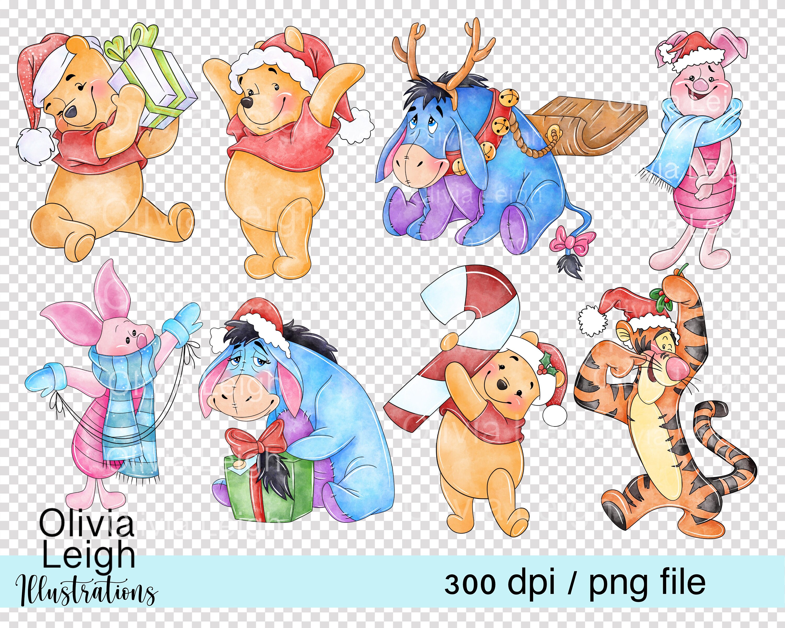 レア☆くまのプーさん クリスマス Christmas☆スタンプアート