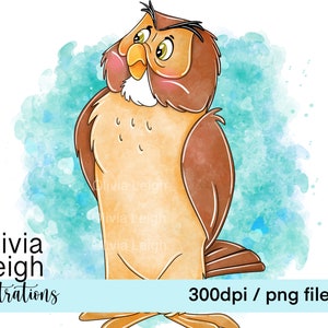 Winnie The Pooh Owl Lindo Clipart PNG Archivos DESCARGA DIGITAL Impresión por sublimación Imprimible