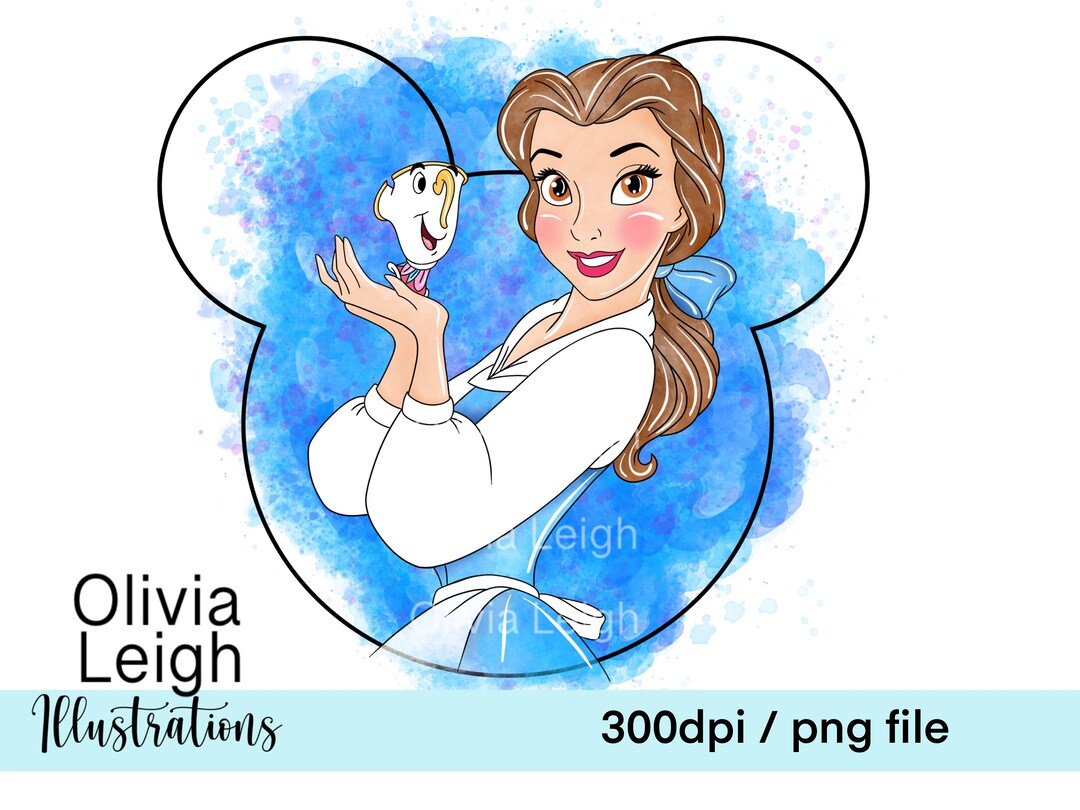 Beauty and the Beast Cute Clipart Sublimation PNG Files DIGITAL ...