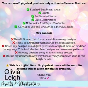 a poster with a description of different products