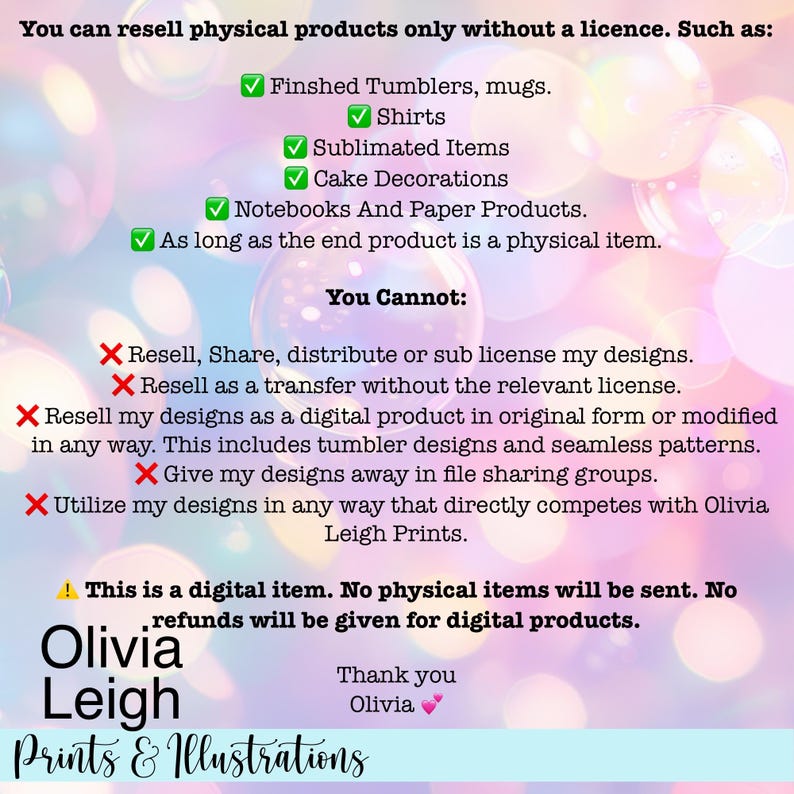 a poster with a description of different products