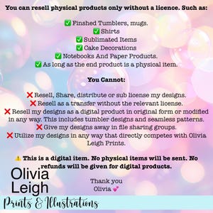 a poster with a description of different products