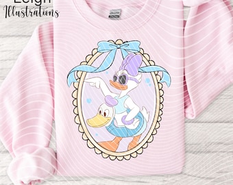 Daisy Duck Summertime Beach, Pool PNG Files Hand Drawn DIGITAL DOWNLOAD Printable Uvdtf