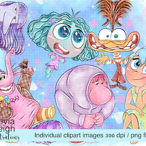 Conjunto de clipart fofo de dentro para fora Arquivos PNG desenhados à mão DOWNLOAD DIGITAL 3