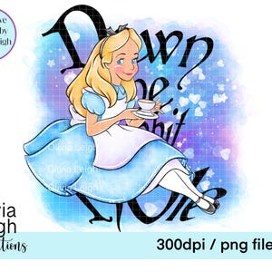 Słodka Alicja w Krainie Czarów, Kot z Cheshire. Clipart Sublimacja Pliki PNG CYFROWE POBIERANIE Do druku