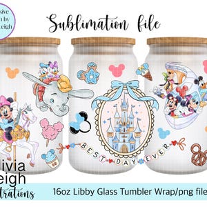 Best Day Ever sublimatie wrap PNG-bestand DIGITALE DOWNLOAD 16oz glazen beker Design Uv-dtf afdrukbaar