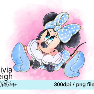 Archivos PNG de Minnie Mouse lindos para descargar DESCARGA DIGITAL para niños