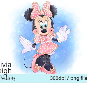 Archivos PNG de Minnie Mouse lindos para descargar DESCARGA DIGITAL para niños