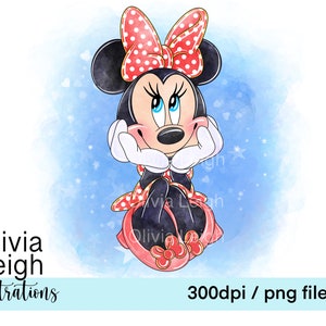 Archivos PNG de Minnie Mouse lindos para DESCARGAR DIGITAL e imprimibles