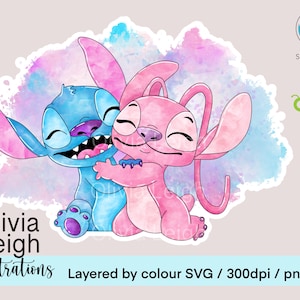 Cute Stitch Svg Cutting file, Clipart, PNG File, DIGITAL DOWNLOAD  Printable