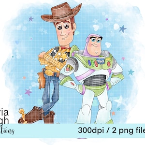 Cute Toy Story Azul Clipart PNG Arquivos DOWNLOAD DIGITAL Imprimível