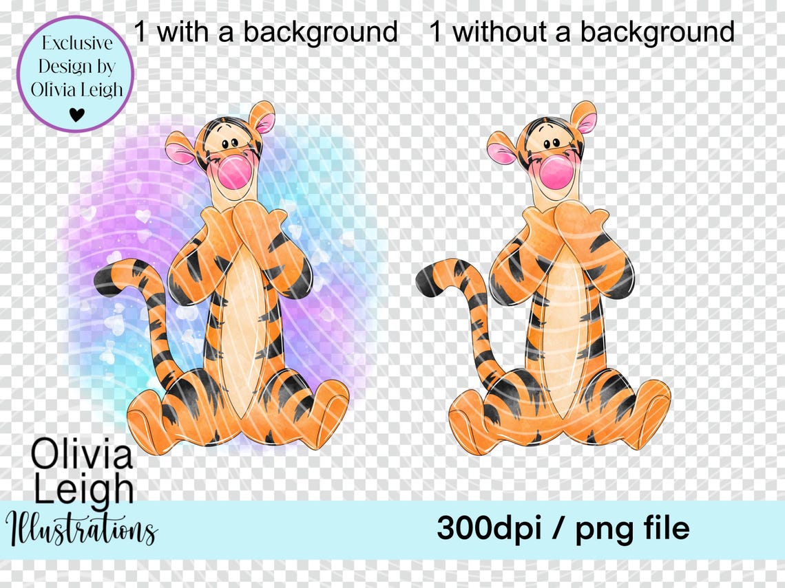 Tigger Springtime Winnie the Pooh, Tigger Springtime Cute Clipart PNG Files DIGITAL ...