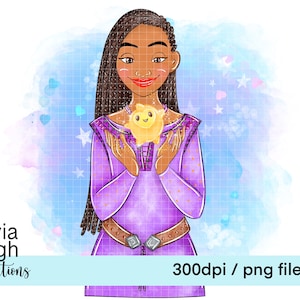 Prinzessin wünschen niedlichen Clipart PNG-Dateien DIGITAL DOWNLOAD Printable