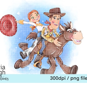 Toy Story Cute Clipart PNG Pliki CYFROWE POBIERANIE Do druku