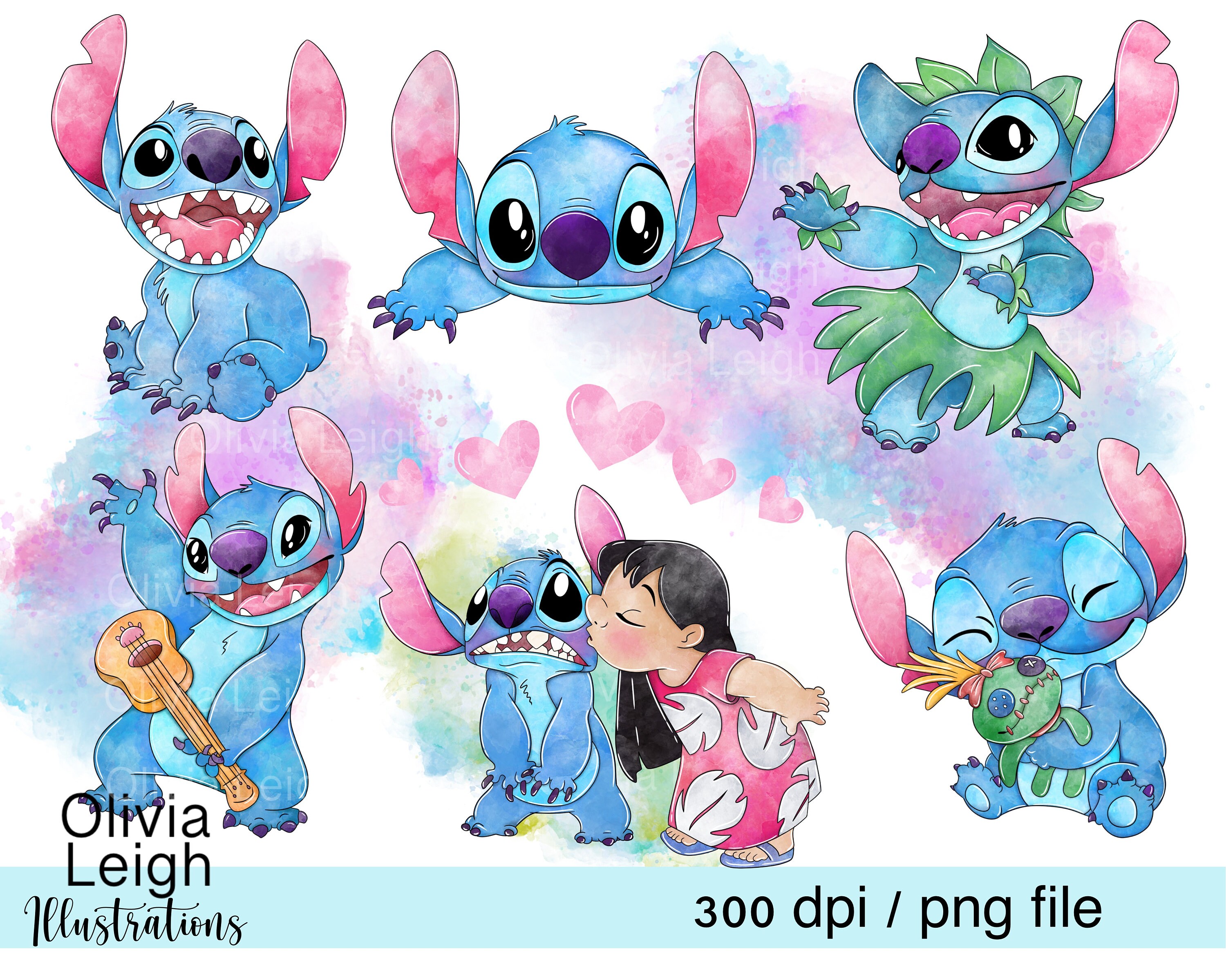 Set Of Stitch Clipart PNG Files DIGITAL DOWNLOAD Printable Etsy