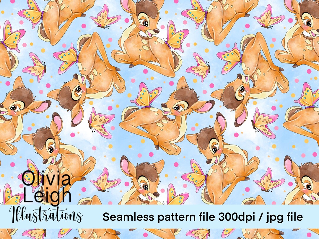 Bambi Thumper Cute Seamless Pattern. Digital Paper. DIGITAL - Etsy