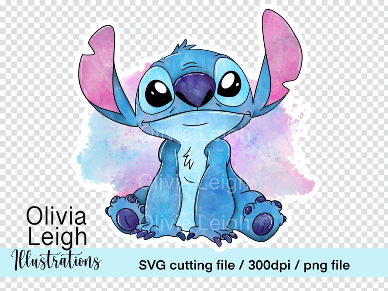 Cute Stitch Svg Cutting File Clipart PNG File DIGITAL - Etsy