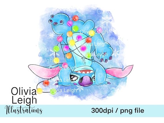 Stitch Angel Cute Clipart PNG Files DIGITAL DOWNLOAD Commercial Use  Printable 
