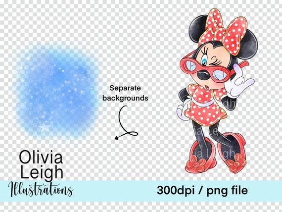 Mignon bébé Minnie Mouse Clipart PNG fichiers téléchargement numérique  Sublimation imprimable