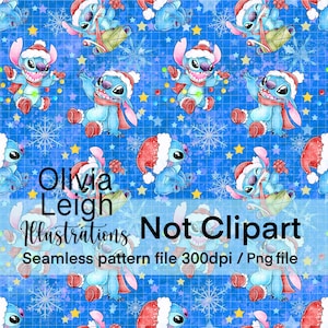 Christmas Stitch Seamless Repeat Pattern. Digital Paper. DIGITAL DOWNLOAD