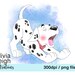 101 Dalmatian's Puppy Dog Cute Clipart PNG Files DIGITAL DOWNLOAD ...