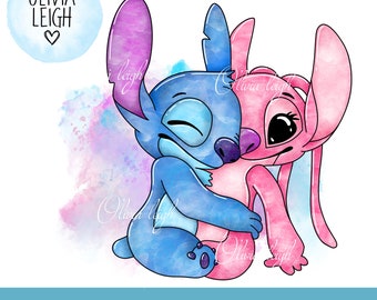 Stitch Cute Clipart PNG Files DIGITAL DOWNLOAD Commercial Use | Etsy