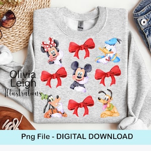 Archivo PNG de diseño de camiseta estilo coqueto de Mickey, Minnie y sus amigos DESCARGA DIGITAL